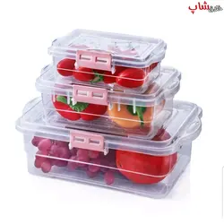 ظرف نگهدارنده ۳ عددی ویرو شفاف کد ZF23 - فروشگاه خلاق شاپ
