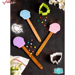 کفگیر سیلیکون مدل کاپ کیک ۰۱ - فروشگاه خلاق شاپ