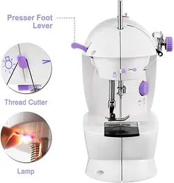 چرخ خیاطی مینی برقی مدل SM-202A - فروشگاه خلاق شاپ