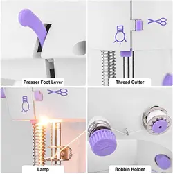 چرخ خیاطی مینی برقی مدل SM-202A - فروشگاه خلاق شاپ