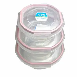 ظروف نگهداری غذا 3 عددی ویرو کد 306 - فروشگاه خلاق شاپ