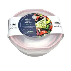 ظروف نگهداری غذا 3 عددی ویرو کد 306 - فروشگاه خلاق شاپ