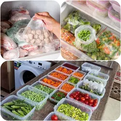 ظروف فریزری پک 5 عددی درب دار - فروشگاه خلاق شاپ