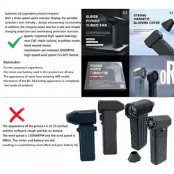 خرید و قیمت مینی جت فن قدرتمند X30A - کی ام کالا