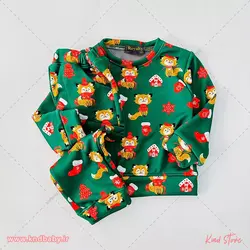 خرید لباس بچه ست راحتی لاینردار(توکرک) - کایند استور