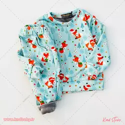 خرید لباس بچه ست راحتی لاینردار(توکرک) - کایند استور