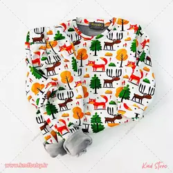 خرید لباس بچه ست راحتی لاینردار(توکرک) - کایند استور