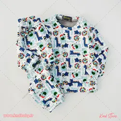 خرید لباس بچه ست راحتی لاینردار(توکرک) - کایند استور