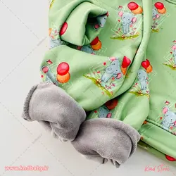 خرید لباس بچه ست راحتی لاینردار(توکرک) - کایند استور