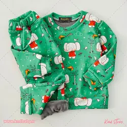 خرید لباس بچه ست راحتی لاینردار(توکرک) - کایند استور