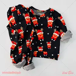 خرید لباس بچه ست راحتی لاینردار(توکرک) - کایند استور