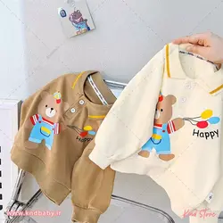 خرید و قیمت بلوز شلوار بچه گانه طرح تدی بادکنکی | پاییز 1402