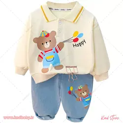 خرید و قیمت بلوز شلوار بچه گانه طرح تدی بادکنکی | پاییز 1402