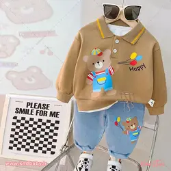 خرید و قیمت بلوز شلوار بچه گانه طرح تدی بادکنکی | پاییز 1402