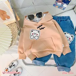 ست هودی و شلوار جین Hello Baby - کایند استور