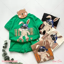 تیشرت شلوارک گنگ استایل خرگوشی BEST - کایند استور