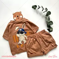 تیشرت شلوارک گنگ استایل خرگوشی BEST - کایند استور