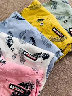 ست پیراهن شورتک طرح پر