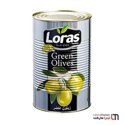 زیتون سبز هسته دار فلزی 2500 گرمی لوراس - لیبرا مارکت