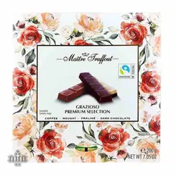 شکلات کادویی طرح گل maitre