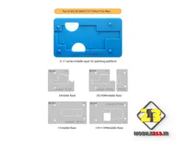 ست شابلون مگنتی سیلیکونی طبقات آیفون X-14PROMAX