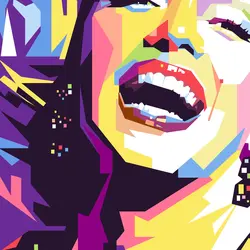 تابلو پاپ آرت مرلین مونر با بهترین کیفیت