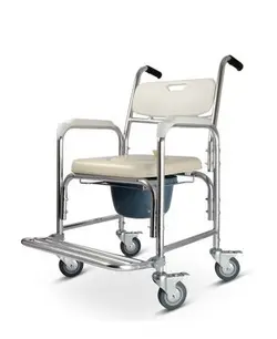 ویلچر حمام چهار چرخ سفید زیکلاس مد Zyklusmed Bath wheelchair- white color - فروشگاه اینترنتی myzts