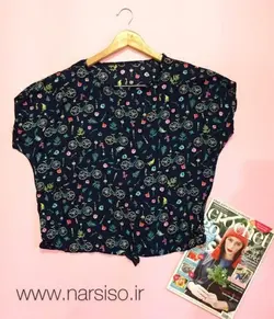 بلوز نخی زنانه  گره ای برند وارداتی