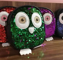 کیف سایز کوچک مدل جغدی دو رو پولک