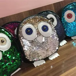 کیف سایز کوچک مدل جغدی دو رو پولک