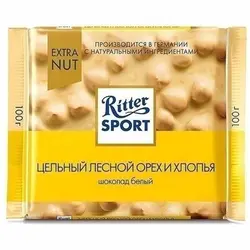 شکلات سفید فندق اکسترا ریتر اسپرت Ritter Sport 100g
