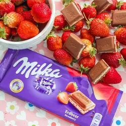 شکلات میلکا توت فرنگی Milka Strawberry 100g