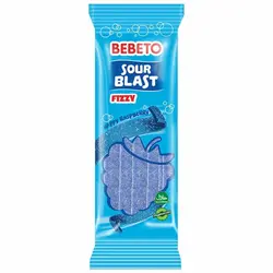 پاستیل نواری تمشک Bebeto Fizzy Raspberry Blast
