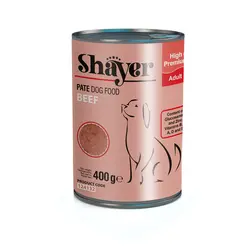 خرید آنلاین کنسرو غذای سگ شایر طعم گوشت قرمز وزن 400 گرم با قیمت مناسب