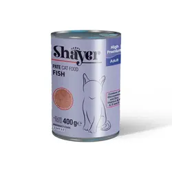 خرید آنلاین کنسرو غذای گربه شایر طعم ماهی وزن 400 گرم با قیمت مناسب