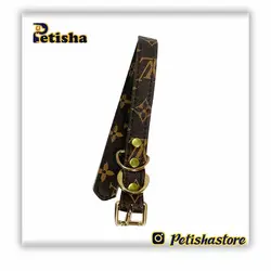 قلاده گردنی چرم لویی ویتون سگ و گربه