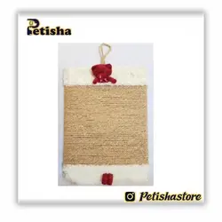 اسکرچر دیواری گربه از جنس کنف