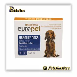 قطره ضد کک و کنه سگ یوروپت Europet بسته 5 عددی
