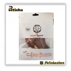 تشویقی سگ آلفا اسپریت Alpha Spirit مانچی طعم فیله اردک وزن 80 گرم