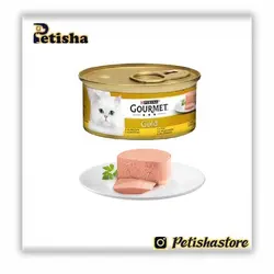 کنسرو گورمت Gourmet گلد پته با طعم بوقلمون وزن 85 گرم
