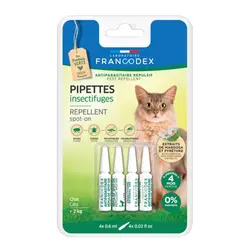 قطره ضد کک و کنه گربه بالغ فرانکدکس Francodex Repellent