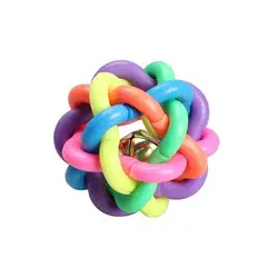 اسباب بازی سگ و گربه مدل توپ رنگین کمانی