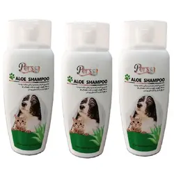 شامپو سگ و گربه آلوئه ورا پرسا حجم ۲۵۰ میلی لیتر پک سه عددی