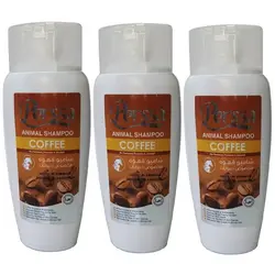 شامپو سگ و گربه قهوه پرسا حجم ۲۵۰ میلی لیتر پک سه عددی