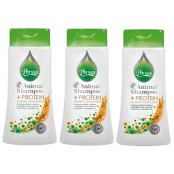شامپو حیوانات پرسا Perssa مدل پروتئینه حجم 250 میلی‌لیتر پک سه عددی
