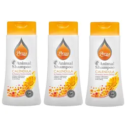 شامپو کالاندولا سگ و گربه پرسا ضد آلرژی و التهاب 250 میلی لیتر پک سه عددی