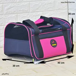 کیف حمل سگ و گربه استاندارد هواپیمایی دنیل مدل Neil Pet بنفش سایز ۲۰*۳۰*۴۰ Cm کد ۷۹۳