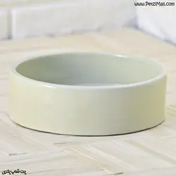 ظرف سگ سرامیکی رنگ سبز قطر ۱۶ سانتی متر کد ۵۶۲