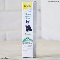 خمیر گربه گاسترو جیم کت GimCat Gastro Intestinal Paste تقویت معده تاریخ ۱۱/۲۰۲۲ ساخت آلمان ۵۰Gr کد ۵۷۱