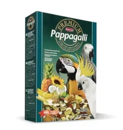 غذای آجیلی طوطی مناسب جثه بزرگ برند پادوان مدل Pappagalli وزن ۵۰۰ گرم کد ۱۶۶